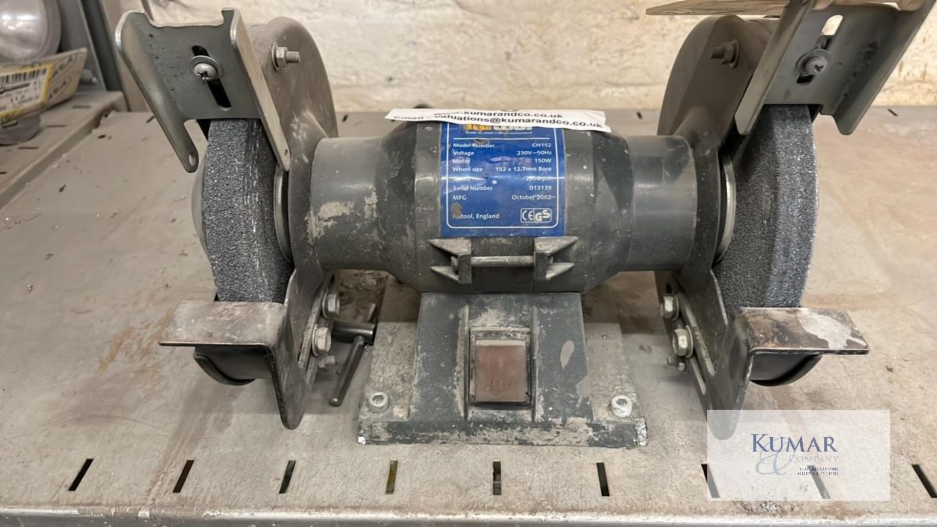 Model CH152, Small bench grinder, 240v - Image 2 of 4