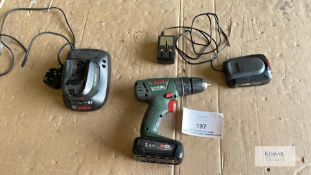 Bosch PSB 1800 18v Cordeless Drill with Charger and Two Batteries, plus Bosch AL 2215 Charger with