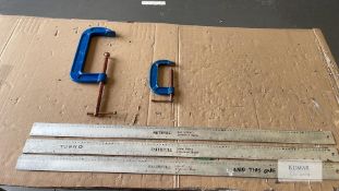 3: Faithful 1 Metre Precision Rulers and 2: G Clamps