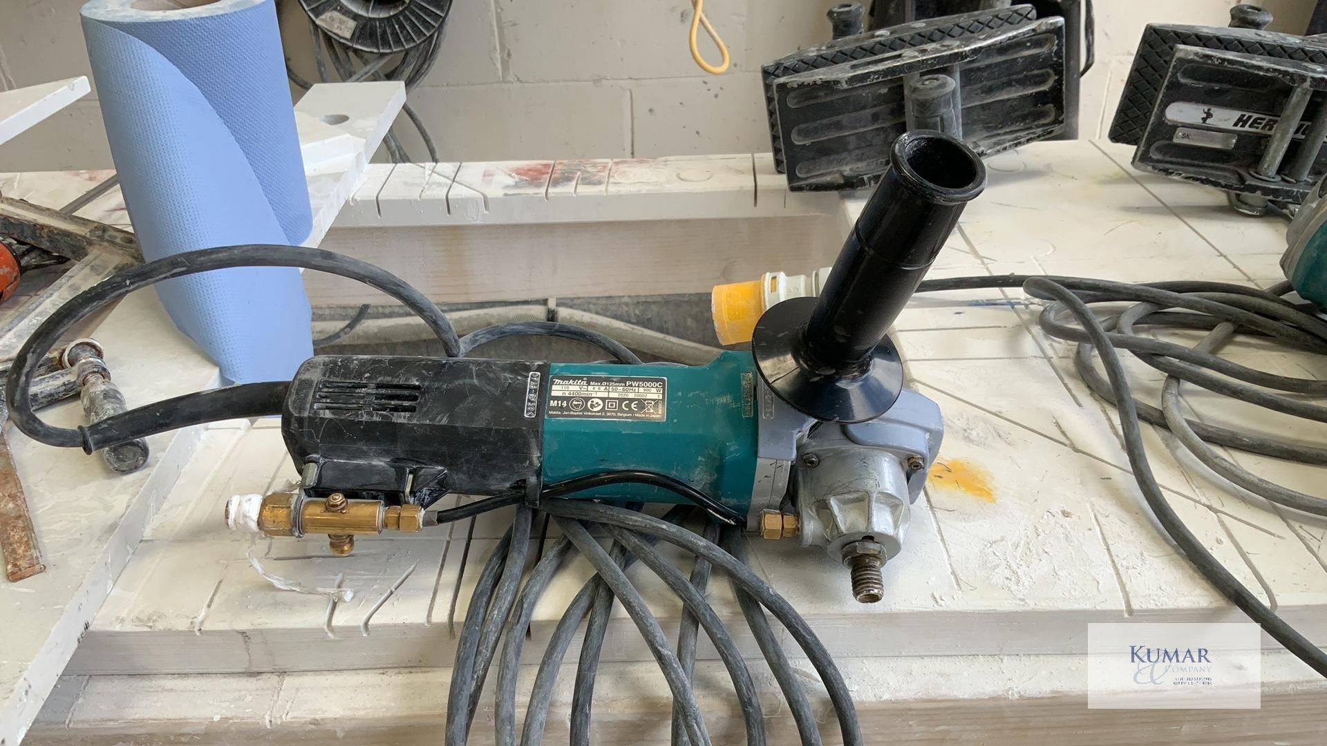 Makita PW5000C 110V Wet Stone Polisher, Max Diameter 125mm, Serial No.20002 (2020)