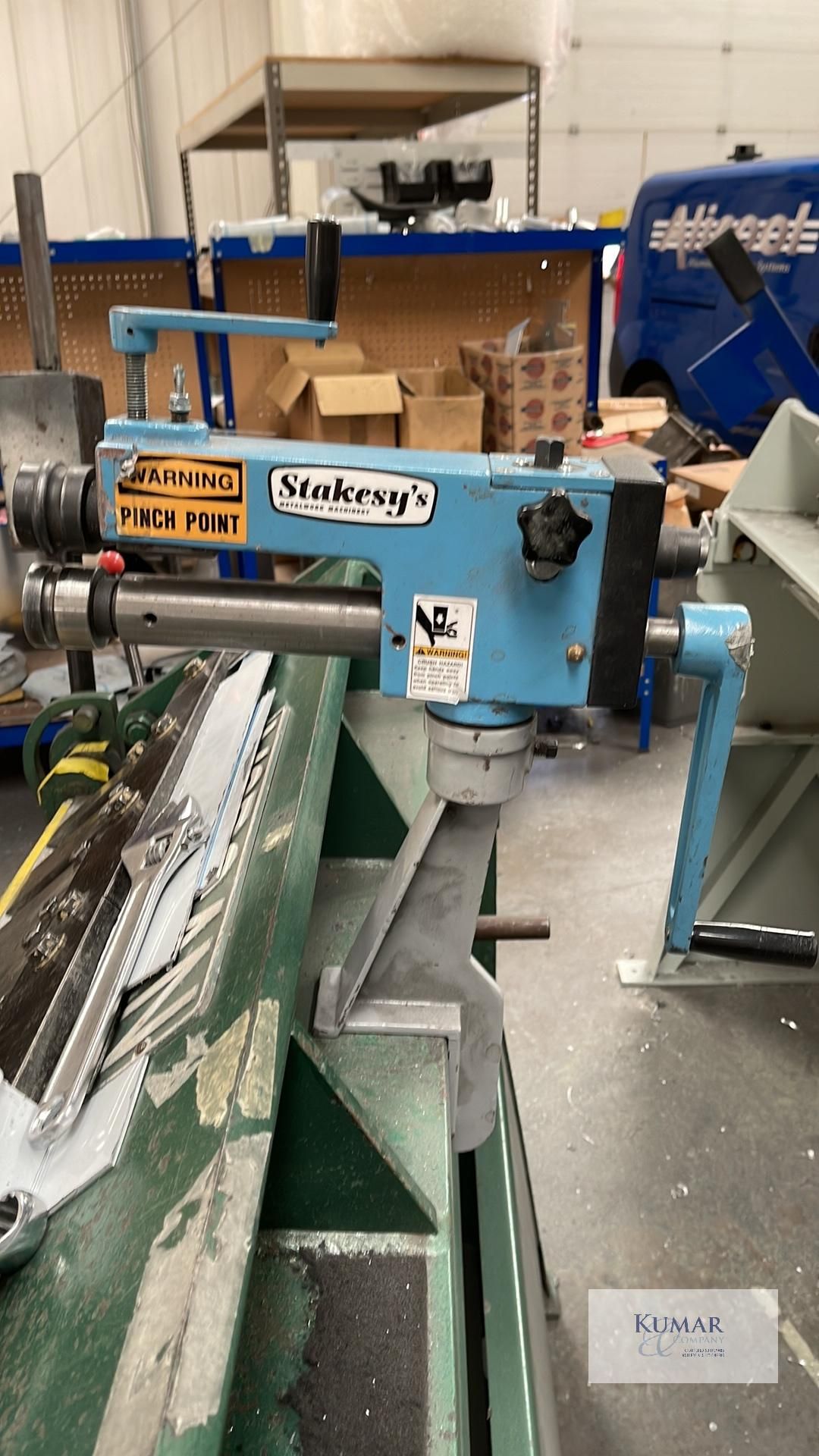 Stakesys Rotary Machine Bead Roller - Mounted On Box & Pan Folder - Does Not Include Folder