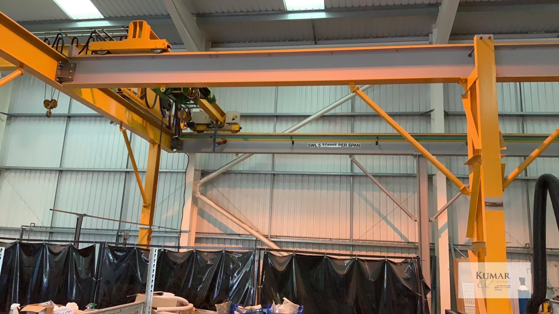 Industrial Crane & Parts Ltd Twin Girder Crane Structure with 13 m (Length) x 6m (Width) Sections - Image 8 of 13