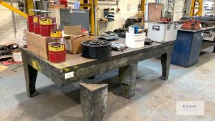 Webster & BennettLarge Welding Table - Dimensions 247cm x 122cm x 80cm Height - Please Note Does Not