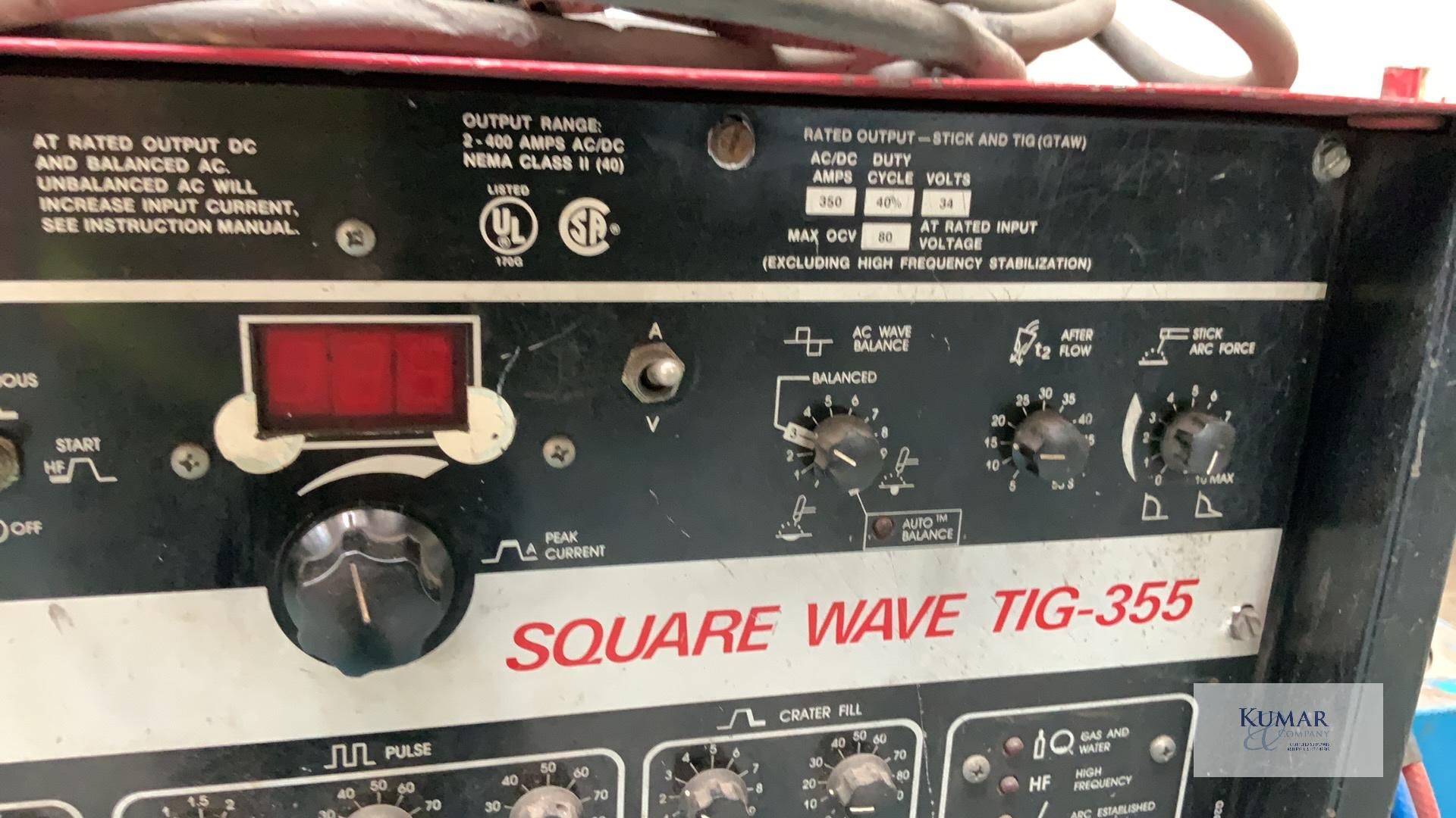 Lincoln Electric Tig 355 Square Wave AC/DC Tig & Stick Arc Welding Power Source, Serial No. - Image 5 of 12