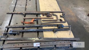 Quantity ofT Bar & Sash Welding Clamps - Does Not Include Table Shown