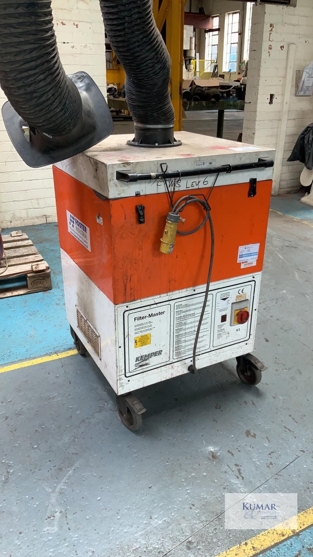 Kemper Filter Master, Type 64121 Mobile Fume Extraction Unit, Weight 80Kg, Serial No.258169, (04/ - Image 2 of 9