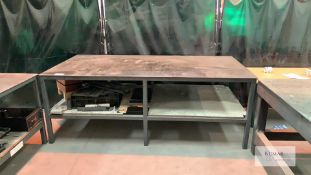 Welding Table -Dimensions 25 cm x 127cm x 90cm Height - Please Note This Lot is Located in Huthwaite