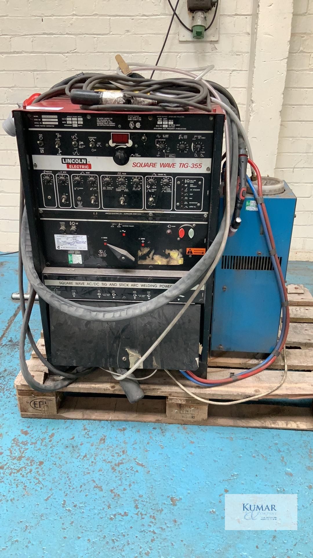 Lincoln Electric Tig 355 Square Wave AC/DC Tig & Stick Arc Welding Power Source, Serial No.