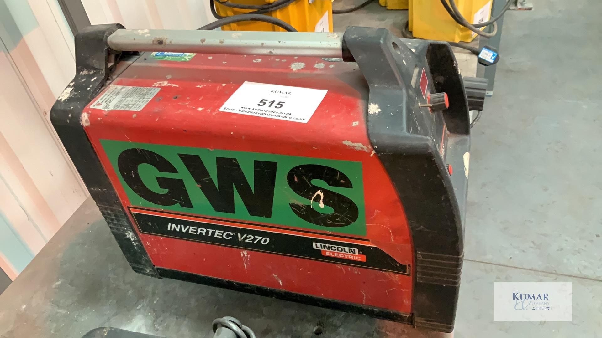 GWS Invertec 270 Inverter Power Source (Spares or Repair) - Please Note This Lot is Located in - Image 2 of 6