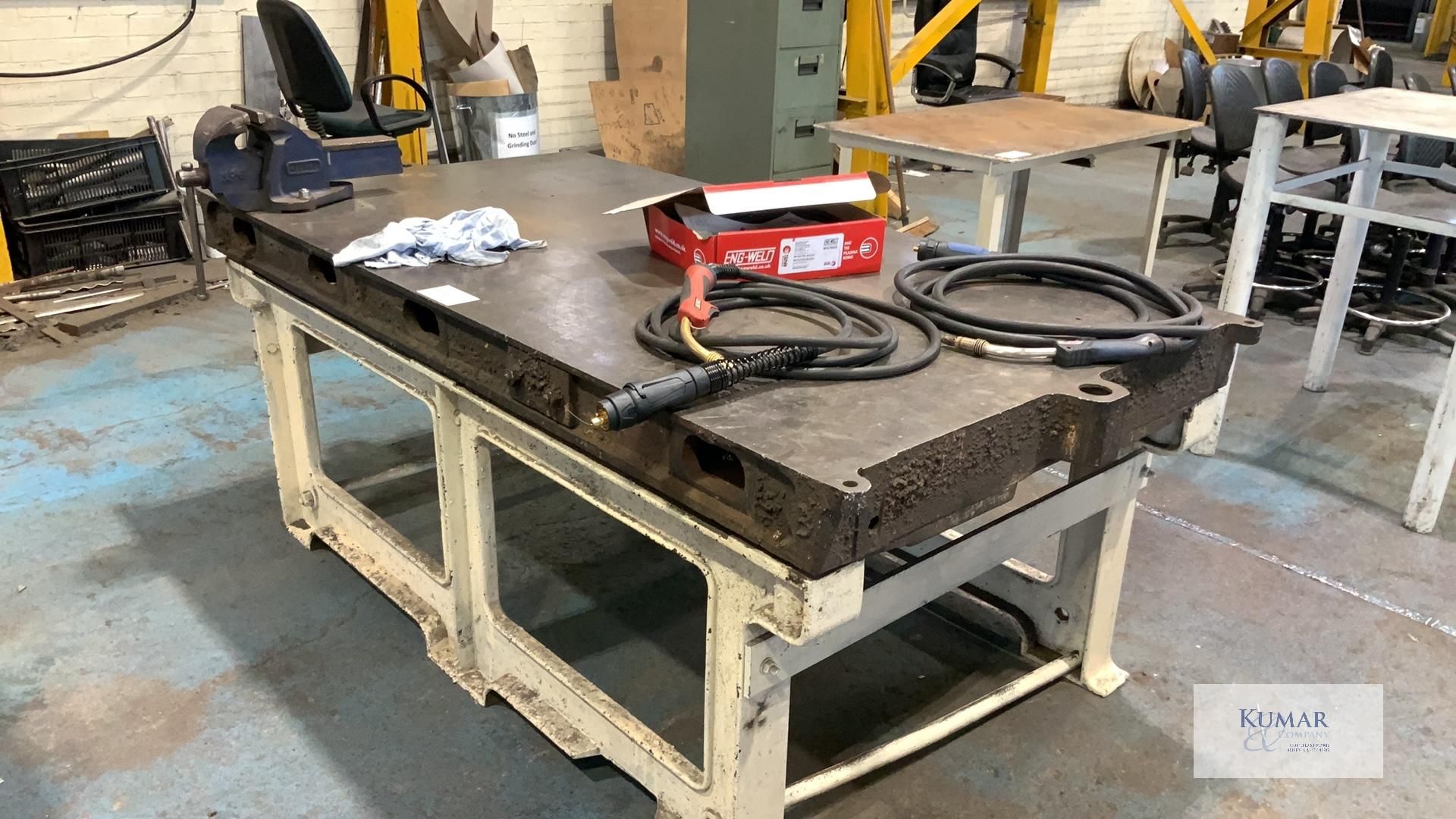 Heavy Duty Welding Bench with Vice - Dimensions 210cm x 107cm x 79cm Height - Does Not Include