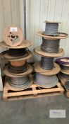 8: Various Reels of Wire - Please Note This Lot is Located in Huthwaite and the Collection Day is