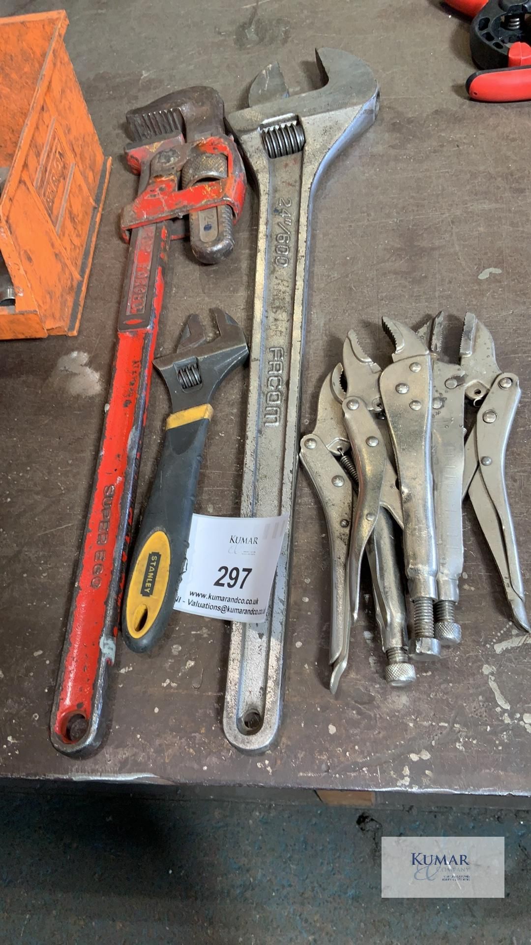 Quantity of Wrenches & Adjustable Spanner As Shown - Image 4 of 4