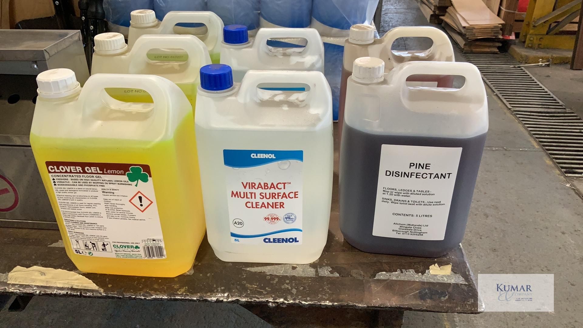 Quantity of Cleaning Fluids in 5 Litre Containers, Dispensers, Warning Triangles Etc - Image 2 of 5
