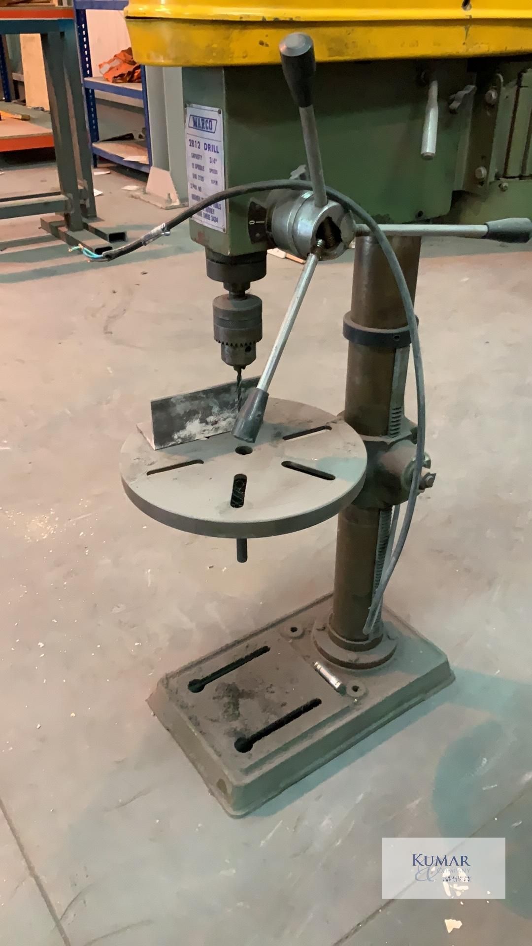Warco 2B12 Pedestal drill - Please Note This Lot is Located in Huthwaite and the Collection Day is - Image 5 of 6