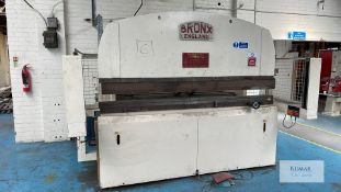 Bronx Type 80-25 UH 80 Long Tons Press Brake, Capacity 2500 x 3 over 24 VEE, Serial No. 10579