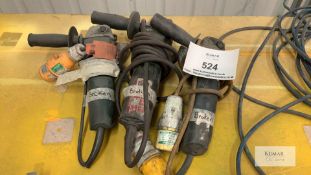 3: Various Angle Grinders - sold as Spares - Please Note This Lot is Located in Huthwaite and the