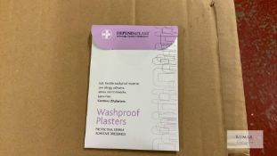 3: Large Boxes of 20 Dependaplast Washproof Plasters (06/2024) - Thousands of Packets in total RRP -