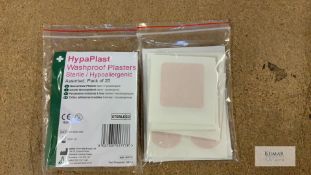 4: Large Boxes of 20 HypaPlast Sterile Washproof Assorted Plasters (10/2025) - Thousands of