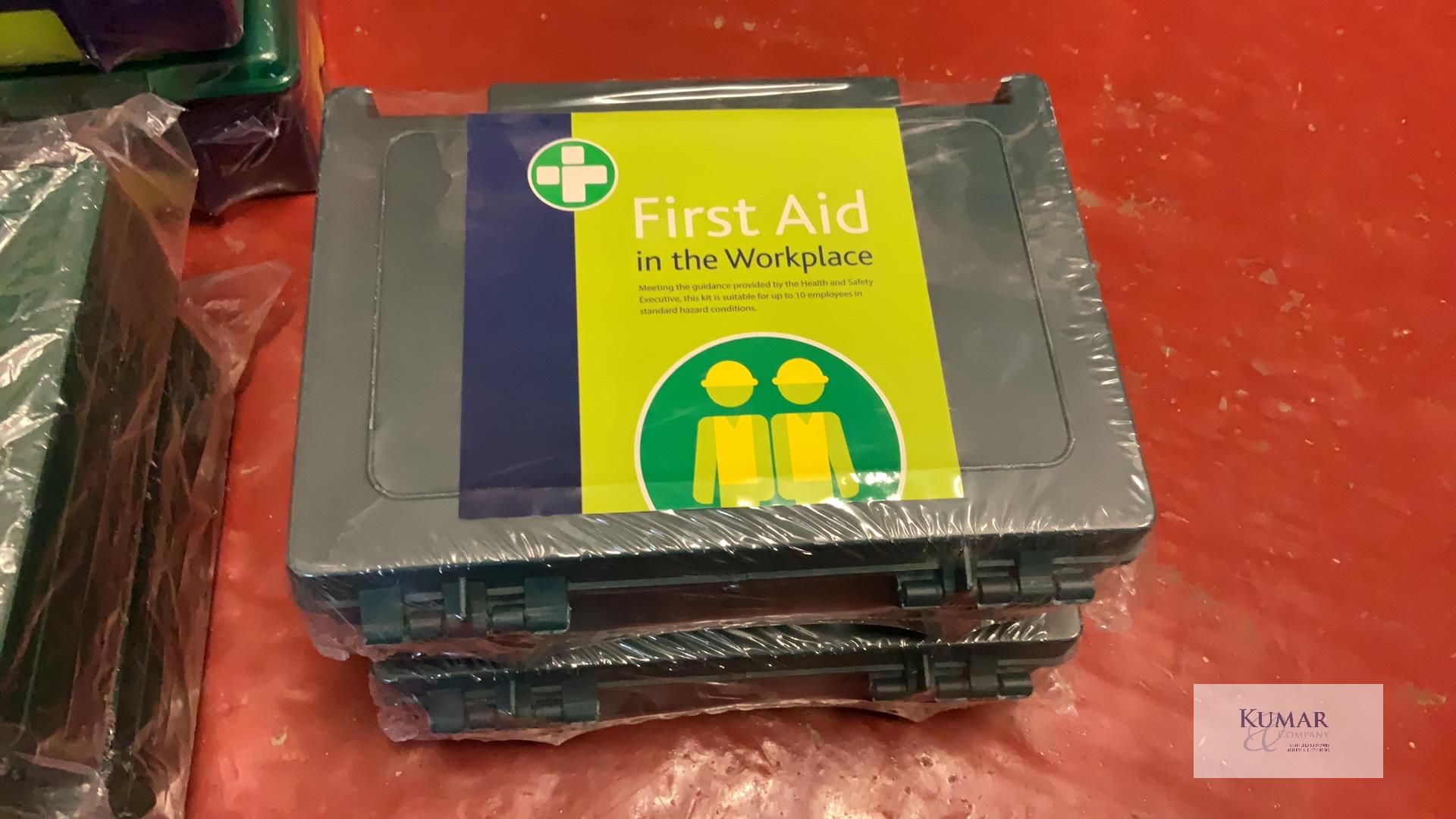 17 Various First aid Kits - Comprising; 4: First Aid Kit Boxes with Contents as New, 2: First Aid In - Image 5 of 16
