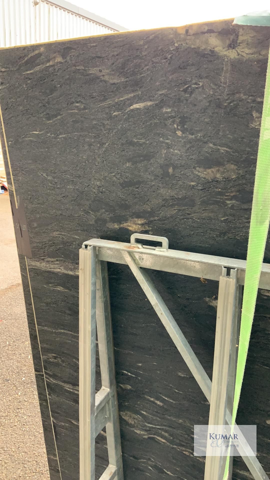 Quantity of Italian Black Granite - Cost Price in Excess of £3,000 1 x 2890mm by 1220 by 30mm with - Image 7 of 7