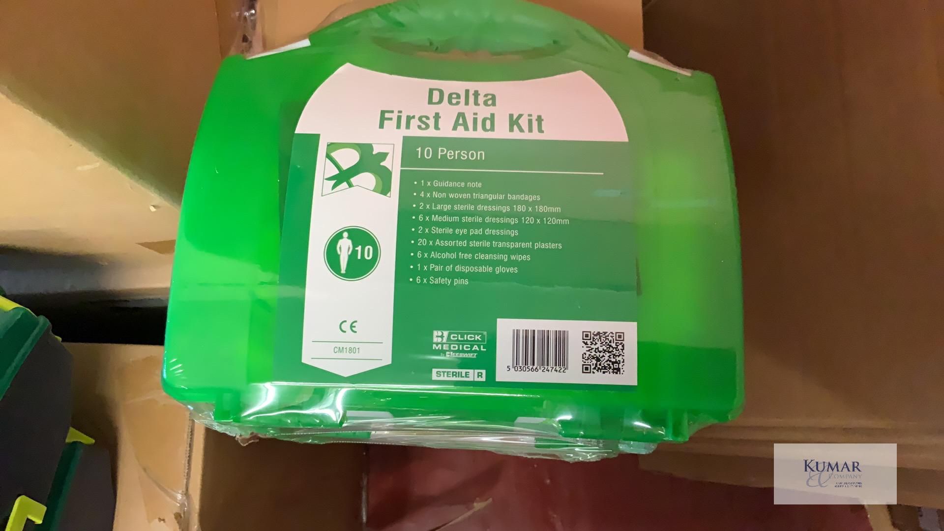 17 Various First aid Kits - Comprising; 4: First Aid Kit Boxes with Contents as New, 2: First Aid In - Image 14 of 16