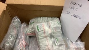 Mixed lot Containing Sterile Individually Wrapped Wipes, My Wipes & Tape and Large Box of Mixed