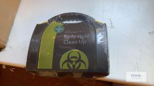 13: Sealed Biohazard Body Fluid Clean Up Kits (01/2027) Plus 7: ASN Biohazard Kits, Plus 3 boxes