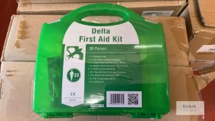 95: New Unused/Unoped In Sealed Packaging - Click Medical, Delta 20 Person First Aid Kit In Sealed
