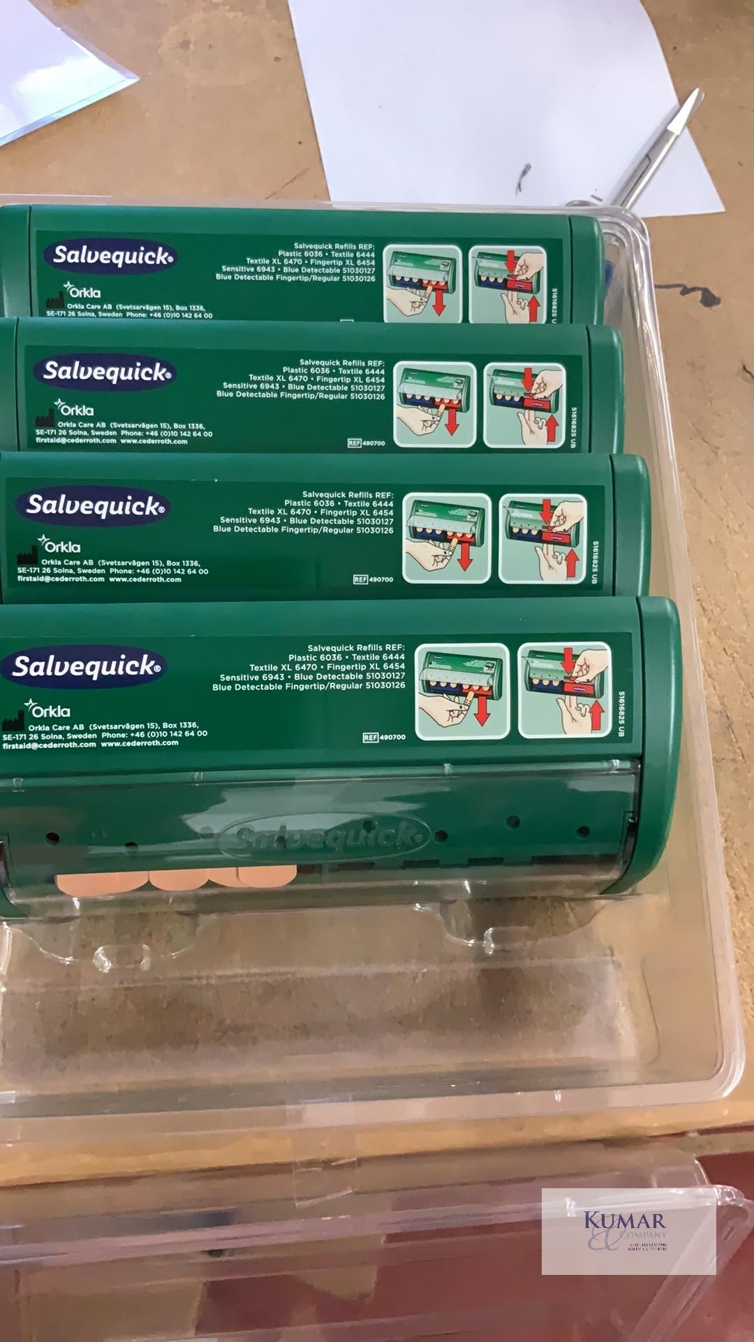 4: Salvequick Plaster Dispensers in Case, Plus 8 Boxes of 6 x 40 Textile Plaster Refills 6444, 5: - Image 3 of 9