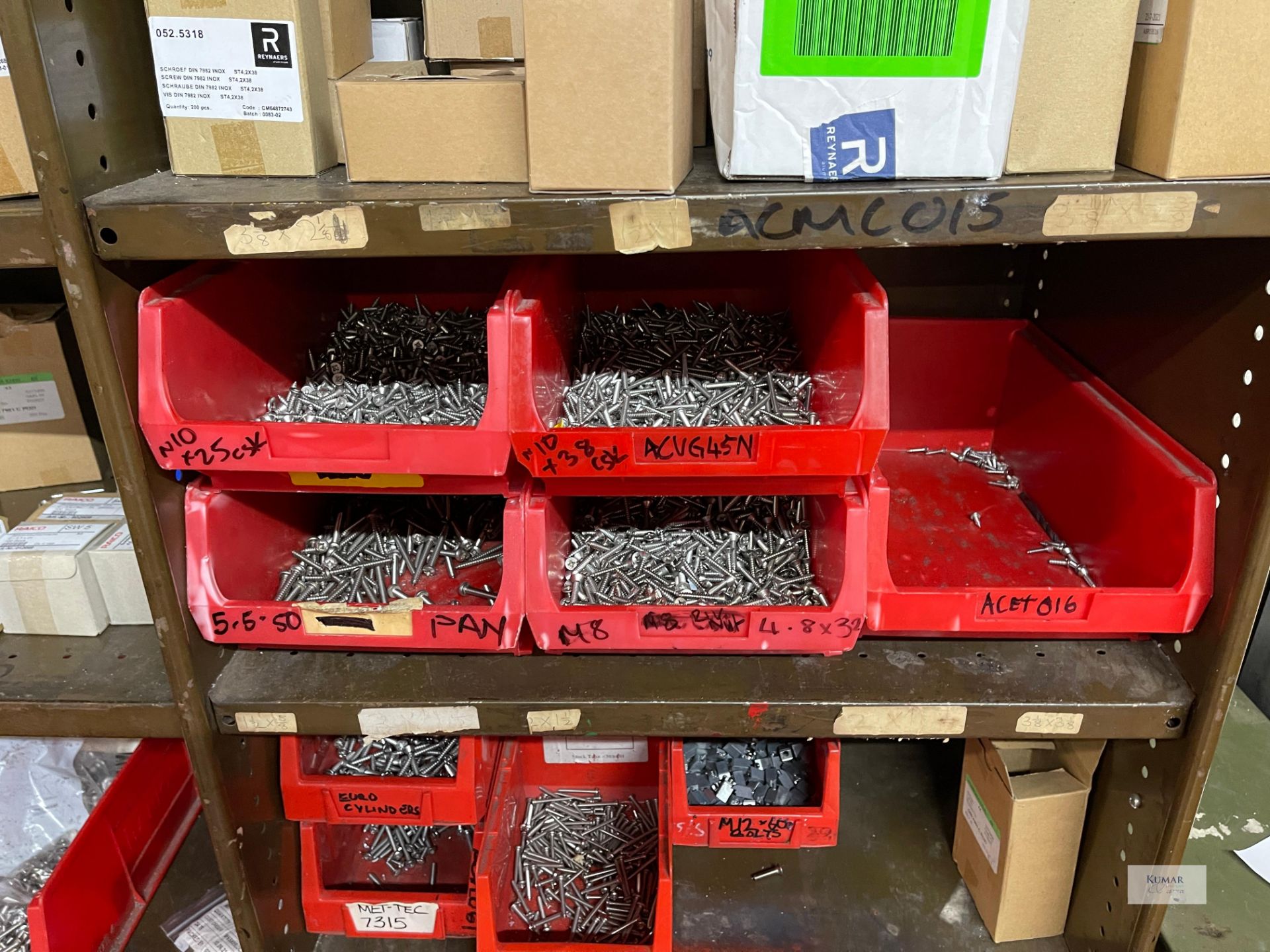 Metal Storage Cabinet Containing Large Quantity of Hardware & Fixings - Image 11 of 14