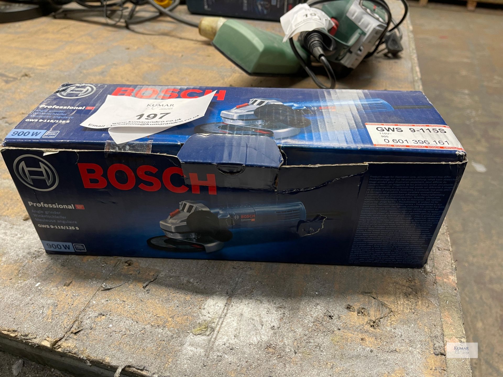 Bosch Professional GWS-115s 110v Corded Angle Grinder - As New in Box - Seal Unopened as shown - Image 2 of 5