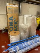 Large Quantity of Bubble Wrap, Sealing Gaskets, Nomapack Edge Protecting Strips & Others