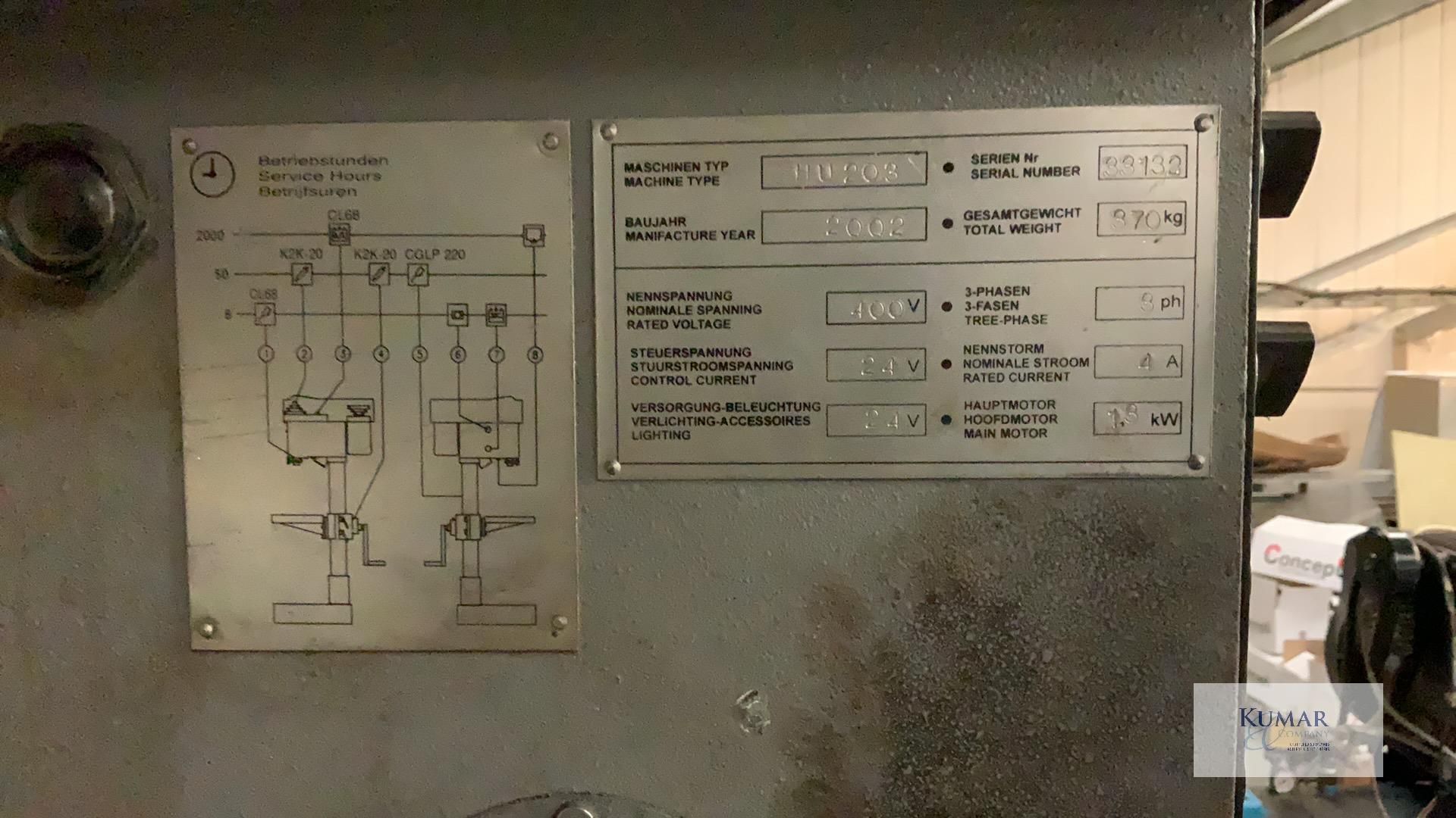HU203 Pillar Drill, Serial No.33132 (2002) 3 Phase with Machine Vice - Bild 4 aus 7
