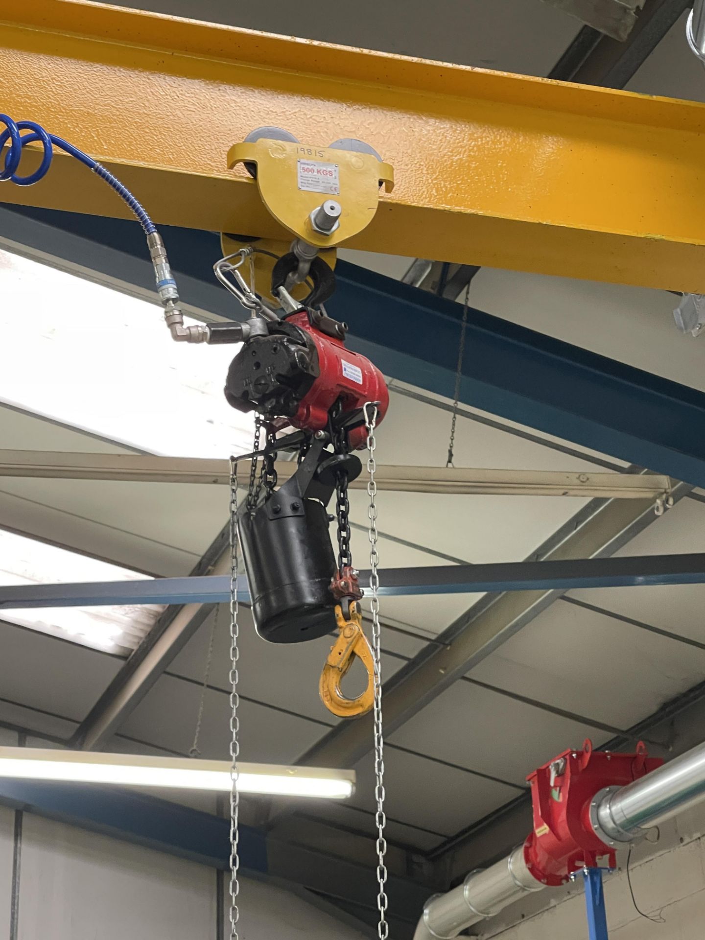 Castle Lifting Gear RSJ Gantry with 250Kg WLL, with 500Kg Chain Hoist with RSJ Framework As - Bild 9 aus 11