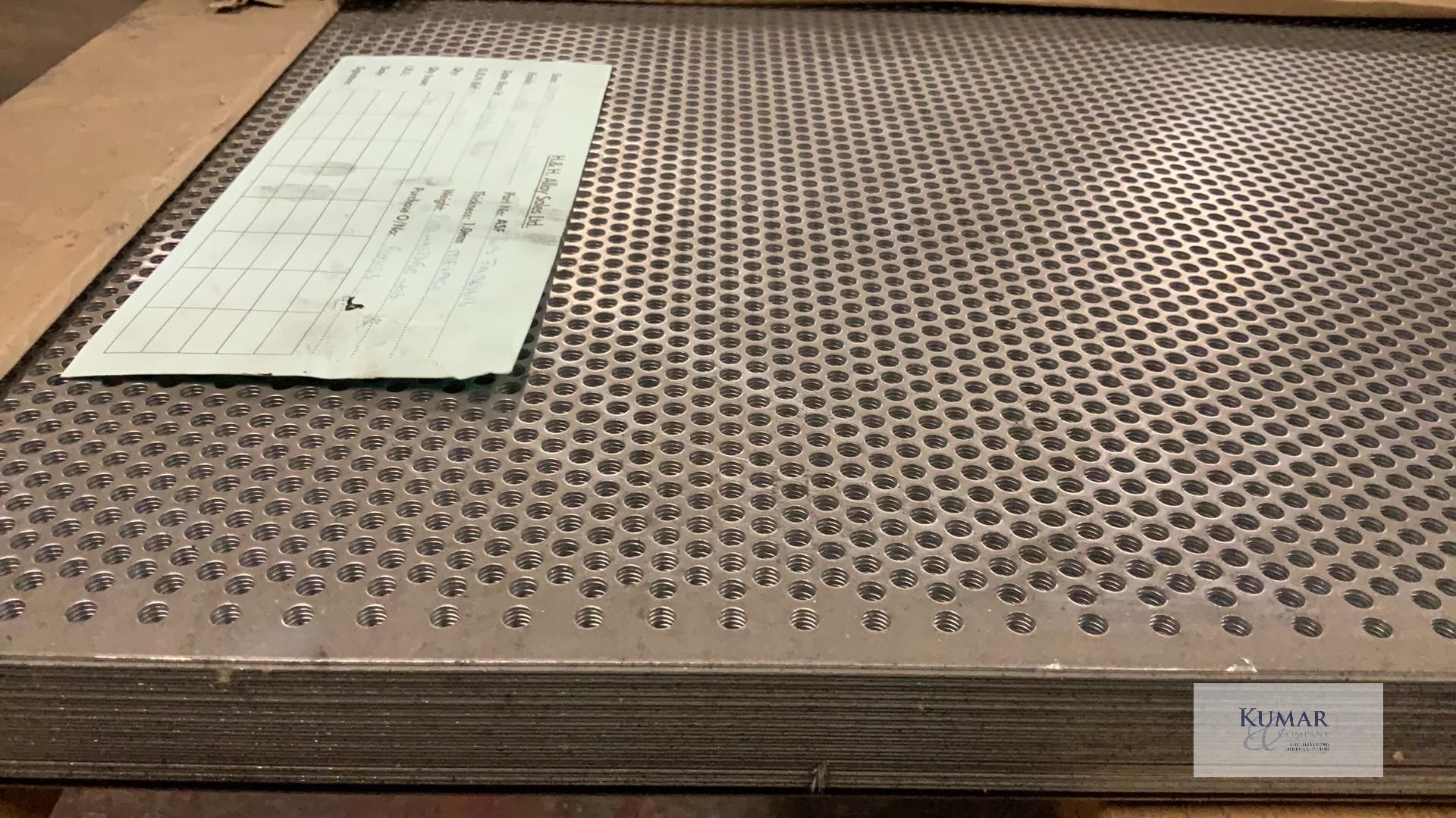 Approx 30:Perforated Aluminium Sheets Size 3m x 1.2m x 1mm Thickness - Image 4 of 4