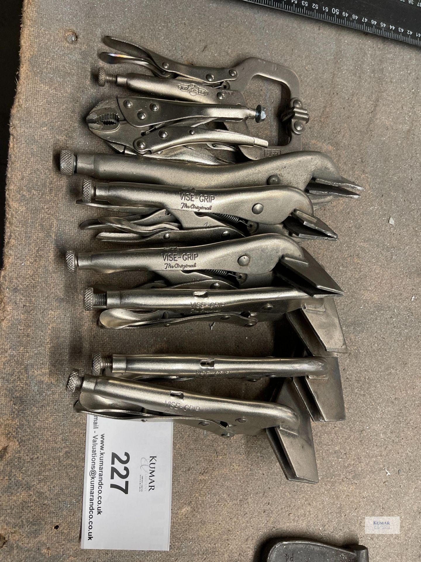 9: Various Vise Grip Clamps