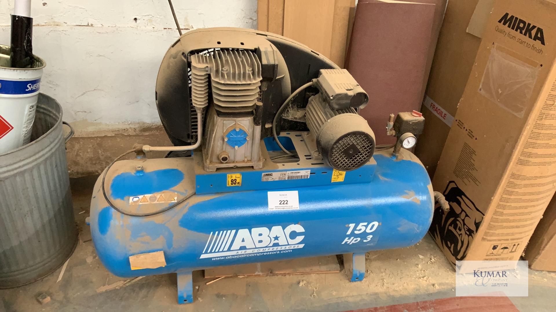 ABAC 150 HP 3 Pro A39BReceiver Mounted Air Compressor, 10 Bar (2018)
