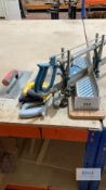 Quantity of Tools Comprising Mitre Saw, Hand Saws, Trowel