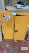 Flammable Liquid Metal 2 Door Cabinet with Contents As Shown