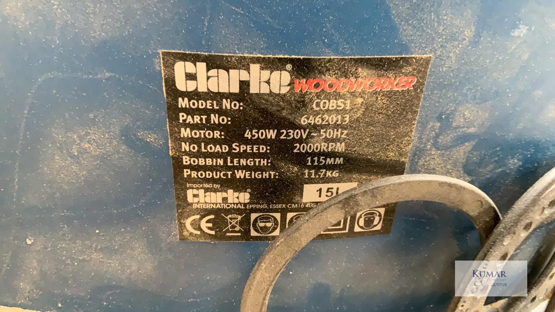 Clarke Woodworker Model COBS1 450W Oscillating Sander with Sanding Cylinders - Image 4 of 8