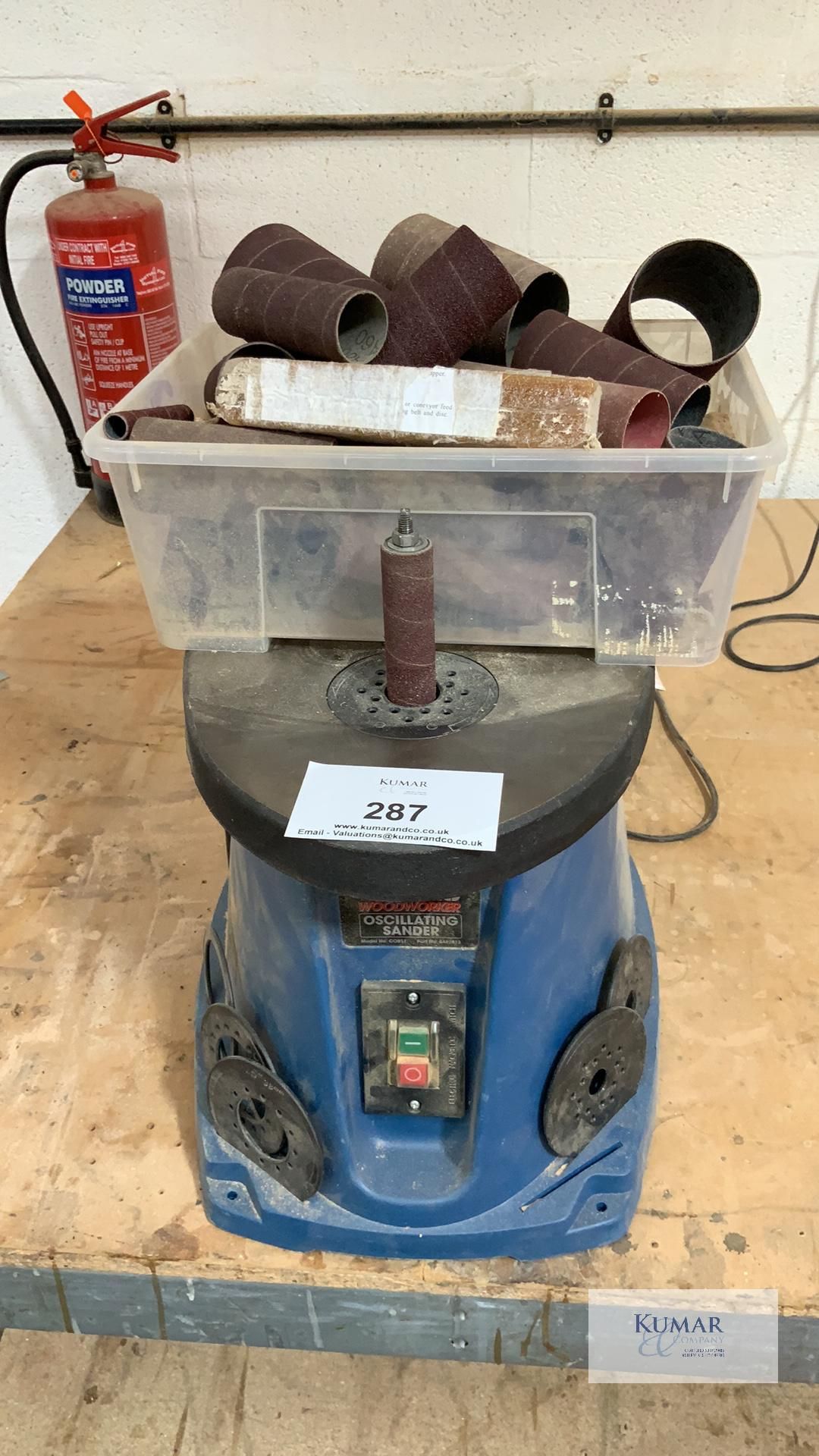 Clarke Woodworker Model COBS1 450W Oscillating Sander with Sanding Cylinders