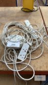3 x various size extension leads