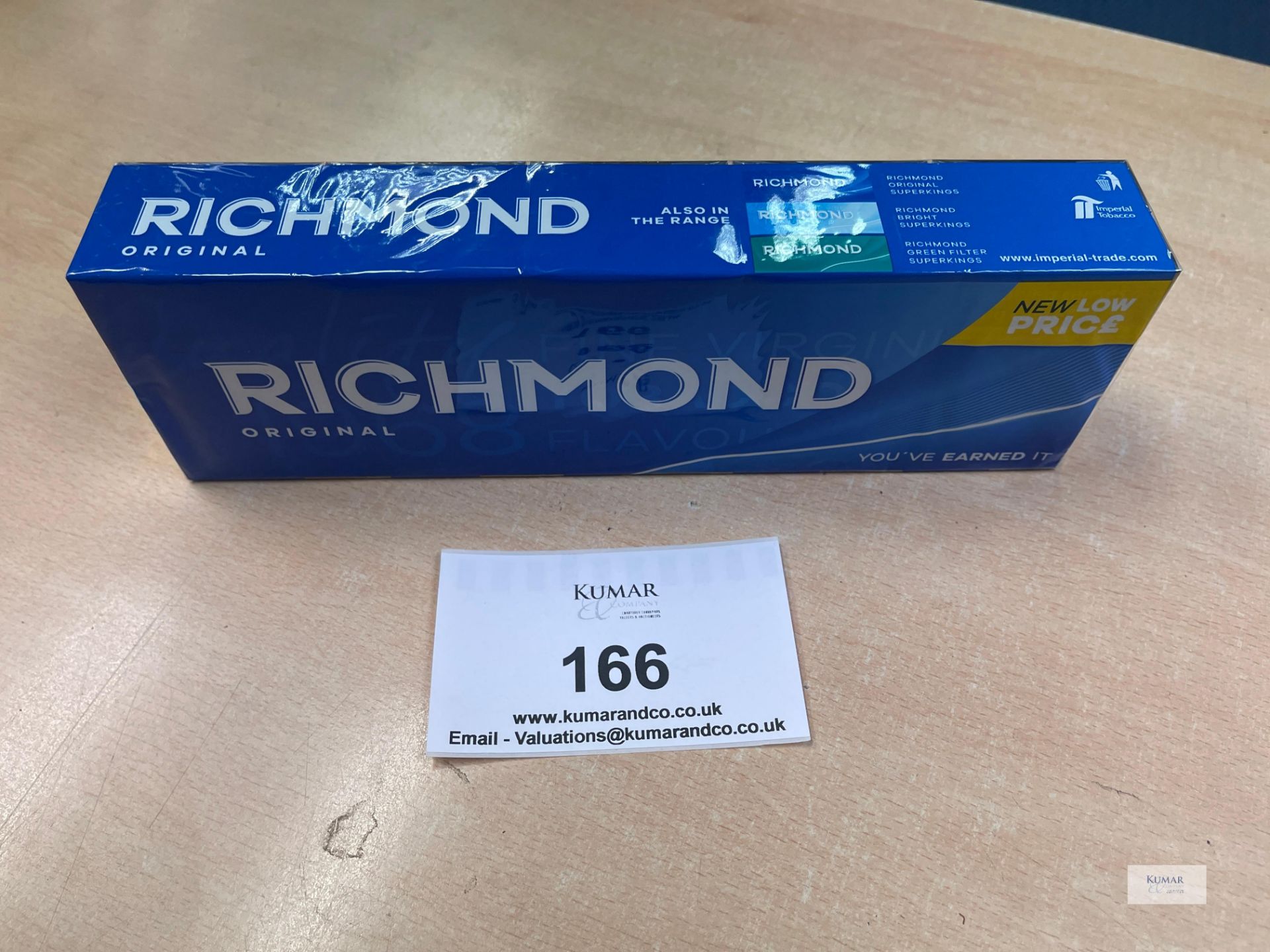 1: Outer 10 x 20 Richmond Original King Size Unopened Cigarettes - Image 3 of 4