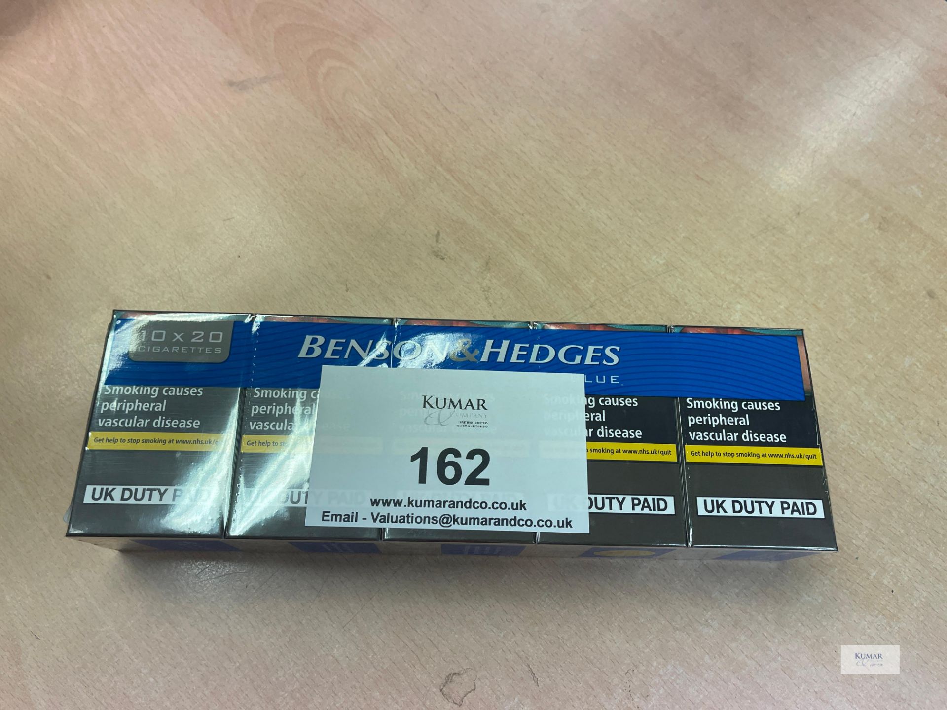 1: Outer 10 x 20 Cigarettes Benson & Hedges Blue Unopened Cigarettes - Image 4 of 4