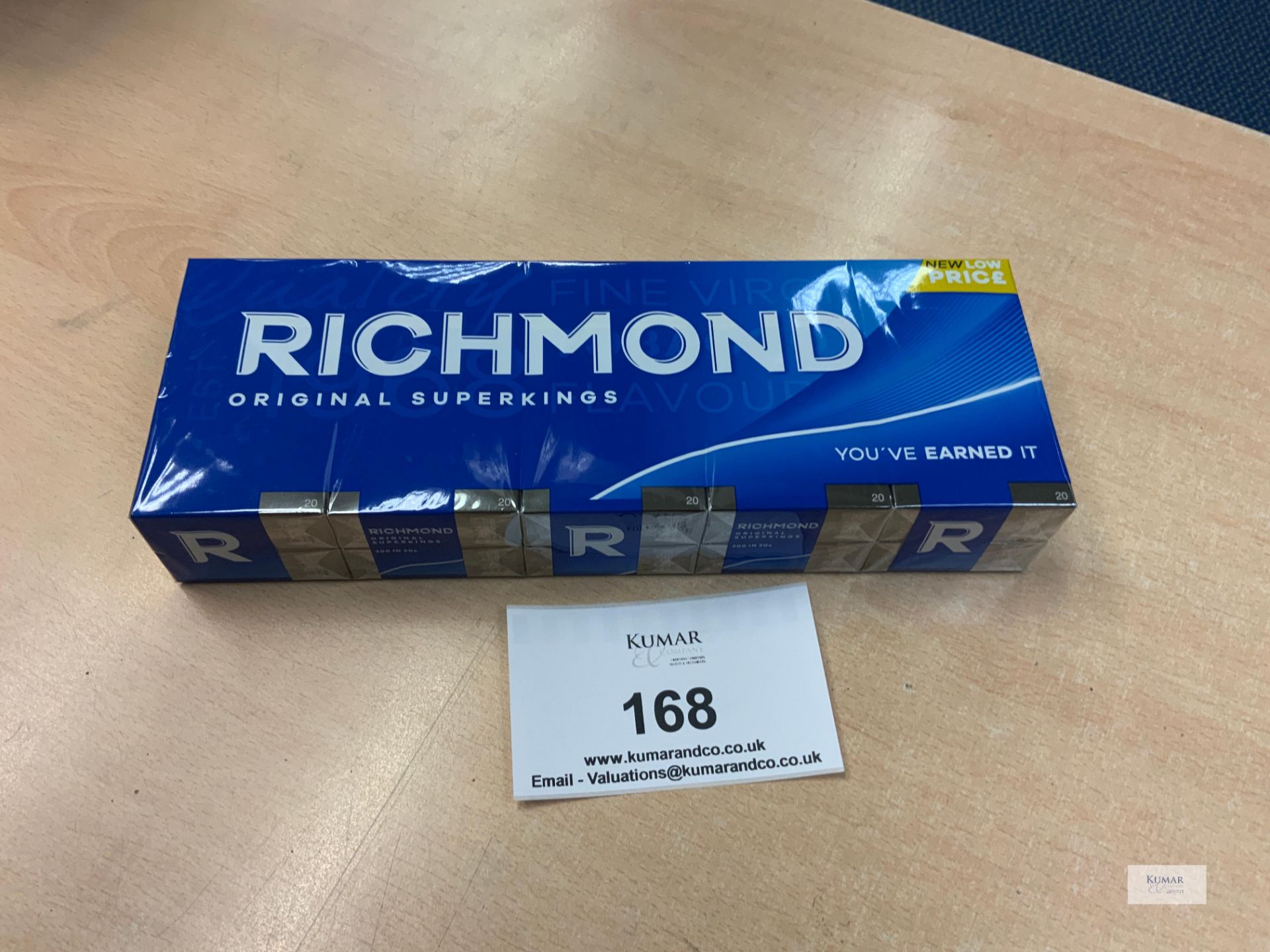 1: Outer 10 x 20 Richmond Original Superking Unopened Cigarettes