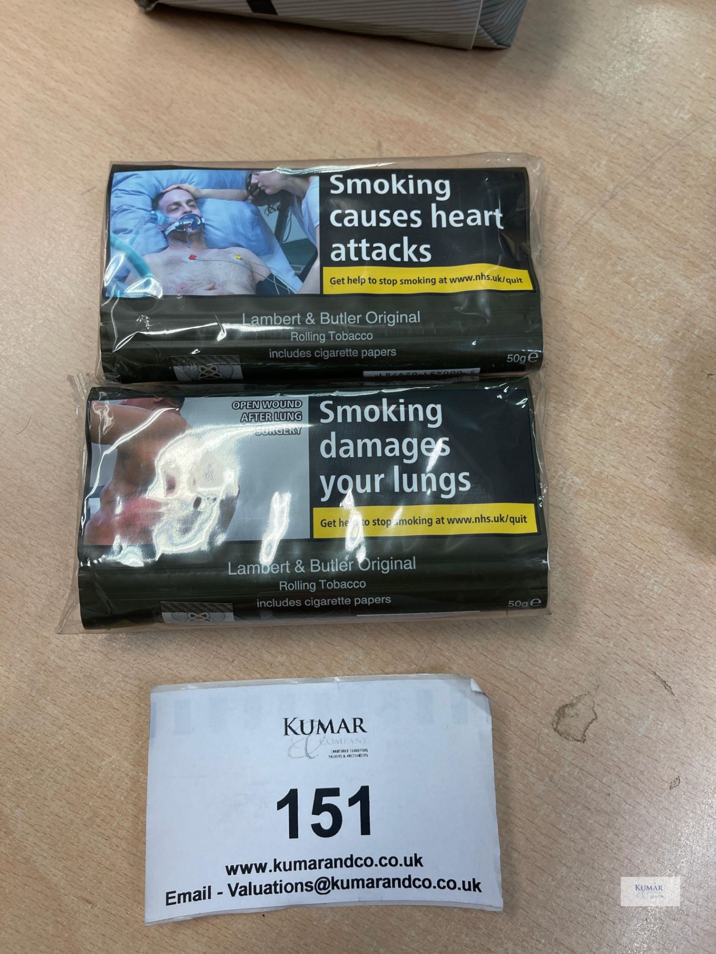 2 Packs: 50g Lambert & Butler Rolling Tobacco, 5 Packs: 50g Lambert & Butler Rolling Tobacco, 3 - Image 2 of 16