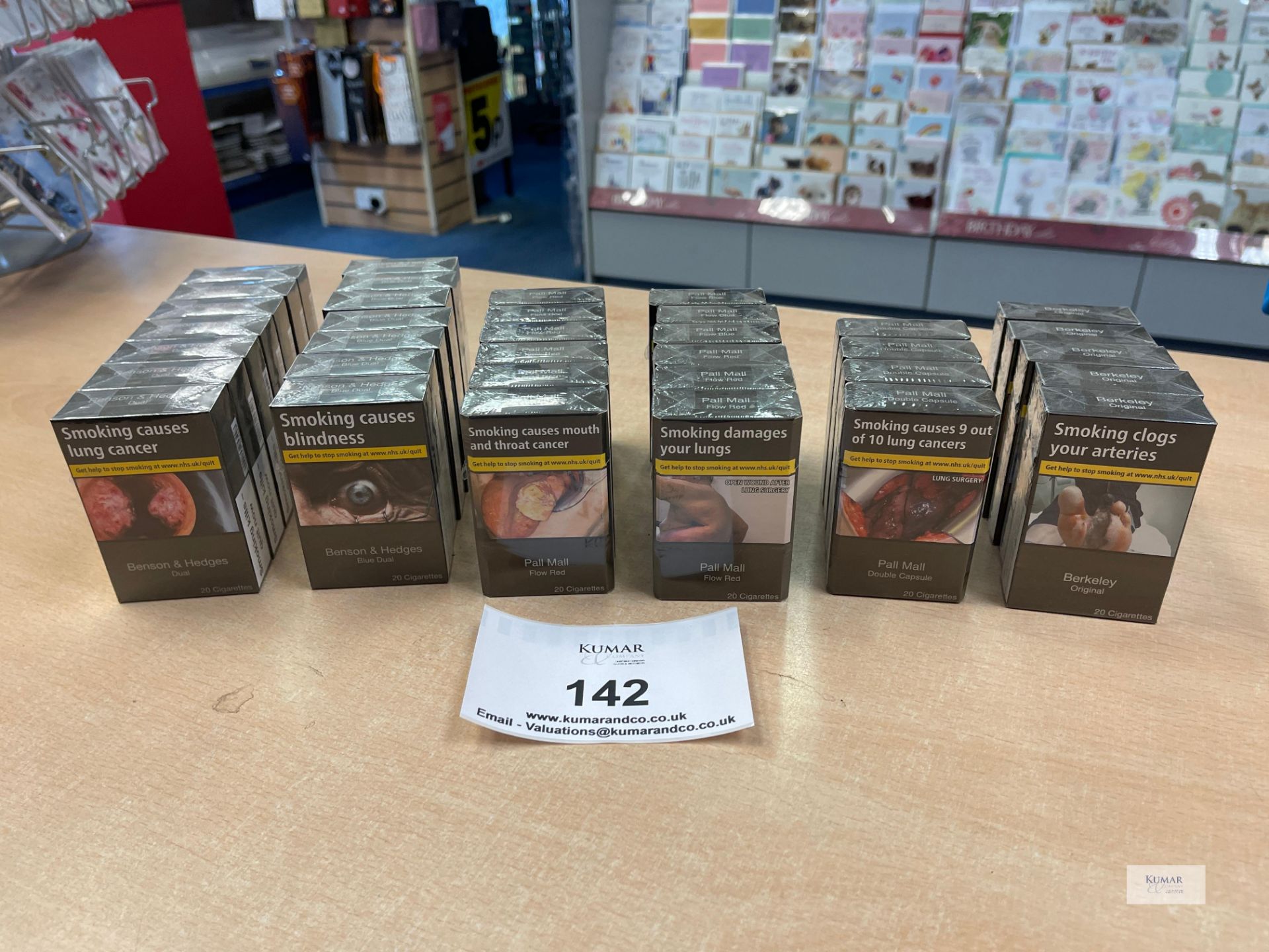 7 Packs: Benson & Hedges Dual 20 Cigarettes, 7 Packs: Benson & Hedges Blue Dual 20 Cigarettes, 12