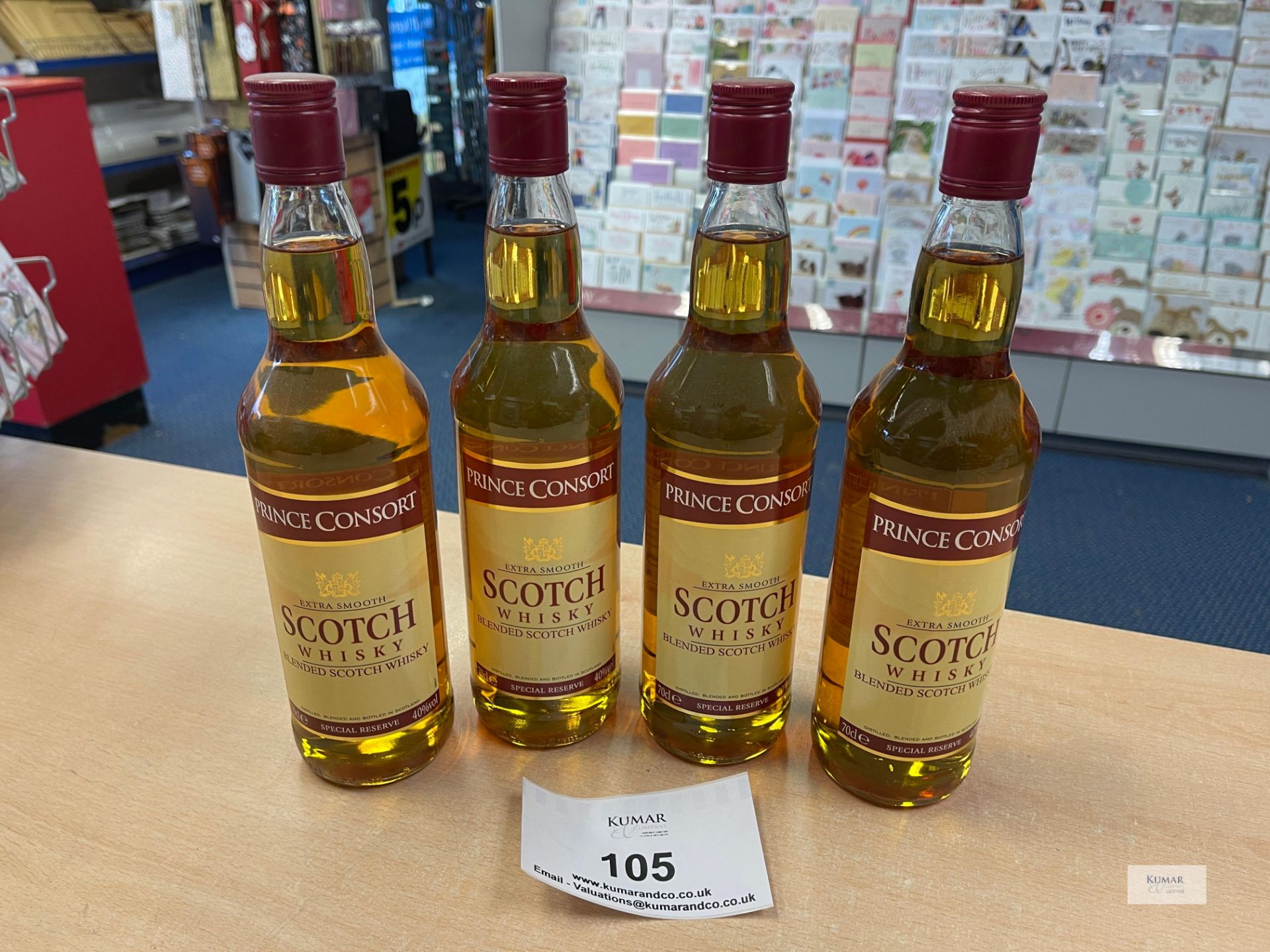 4 Bottles 70cl Prince Consort Scotch Whiskey