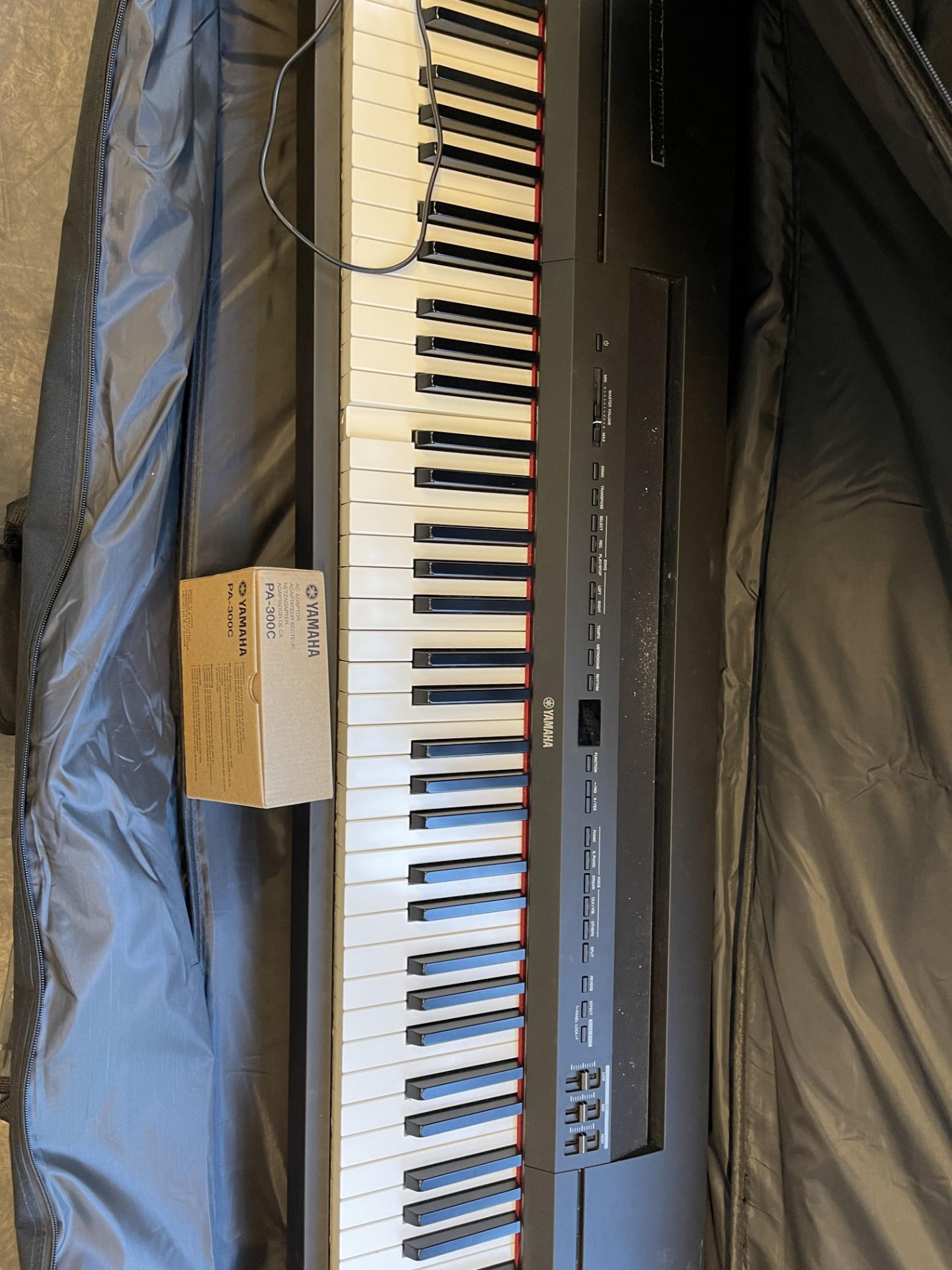 Yamaha P-255B Digital Piano Complete with Charger, M Gear Pedal and Case - Image 12 of 13