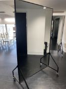 Single Sided Portable Mirror on Wheels (Set of 4 £2k)